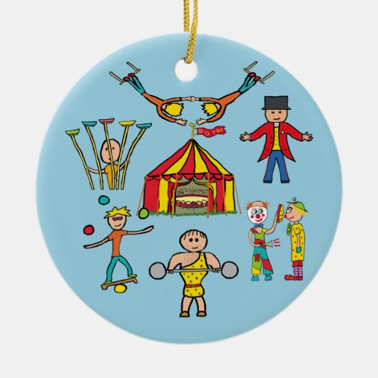 Circus Acts Keramik Ornament (Vorne)