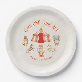 Circus animal pappteller