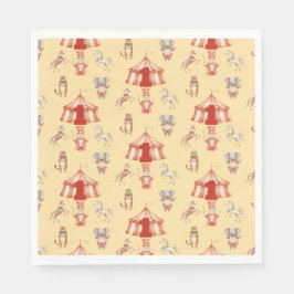 Circus Animal Pattern Erster Geburtstag Serviette