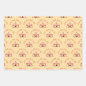 Circus Animal Pattern Geburtstag Geschenkpapier Set (Vorderseite)