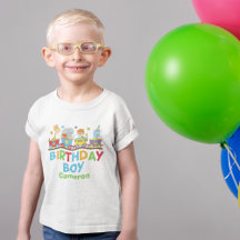 Circus Animal Train Niedliche Custom Birthday Boy