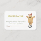 Circus Animals Baby Diaper Umschließungskarte Begleitkarte (Vorderseite)