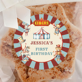 Circus Animals Karneval Geburtstagsparty Runder Aufkleber