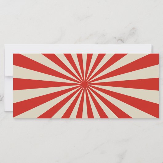 Circus Animals Karneval Ticket Geburtstag Einladun (Rückseite)