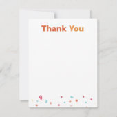 Circus Animals Kindergeburtstag Party Danke Karte (Rückseite)