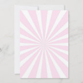 Circus Animals Niedlich Girly 3. Geburtstag Einladung (Rückseite)