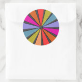 Circus Art - Big Top Pinwheel Runder Aufkleber (Tasche)