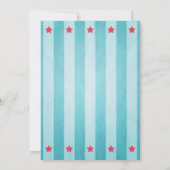 Circus Baby Dusche Alphabet Party Game Card Einladung (Rückseite)