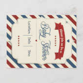 Circus Baby Dusche Einladung (Rückseite)