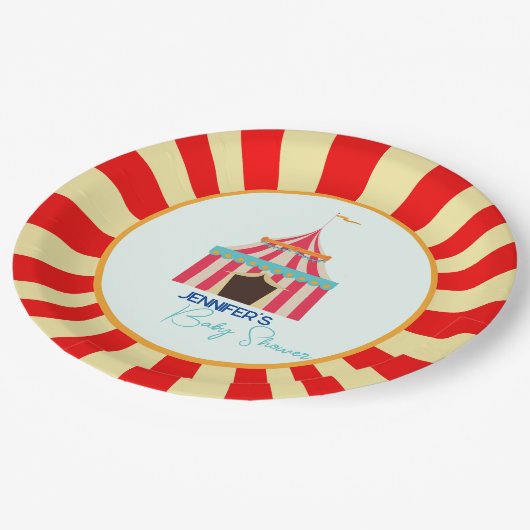 Circus Baby Duschpapier Teller (Schrägansicht)