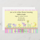 Circus Baby Train Baby Dusche Einladung (Vorne/Hinten)