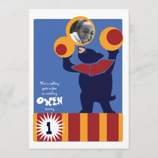 Circus Bear Invasion Einladung