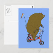 Circus Bear Postkarte (Vorne/Hinten)