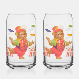 Circus Bear Soda Glass Dosenglas