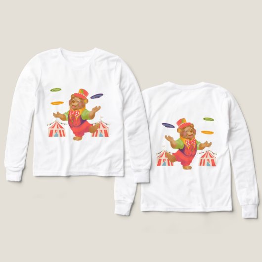 Circus Bear Sweat Shirt (Design Vorderseite & Rückseite)