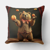 Circus Bear Throw Kissen (Vorderseite)