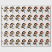 Circus Beauty Vintage Art Pin-up Girl Geschenkpapier (Flach)