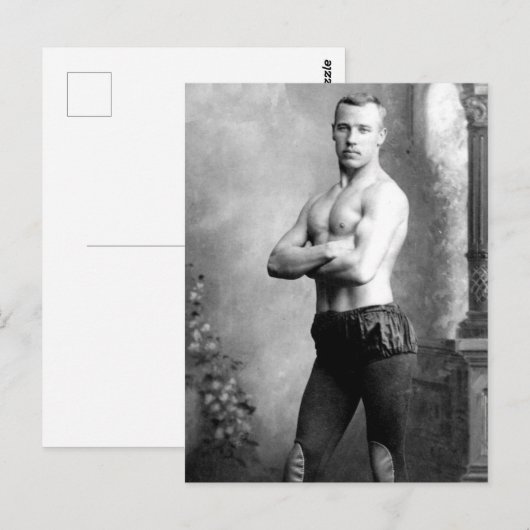 Circus Beefcake 1898 Postkarte (Vorne/Hinten)