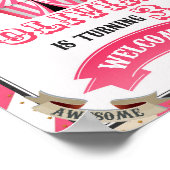 Circus Begrüßungsschild Party Karneval Begrüßungsp Poster (Ecke)