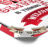 Circus Begrüßungsschild Party Karneval Begrüßungsp Poster (Ecke)