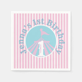 Circus Big Top Geburtstagsparty jedes Alters Mädch Serviette