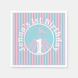 Circus Big Top Geburtstagsparty jedes Alters Mädch Serviette