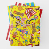 Circus Big Top Wrapping Paper Set Geschenkpapier Set (Beispiel)