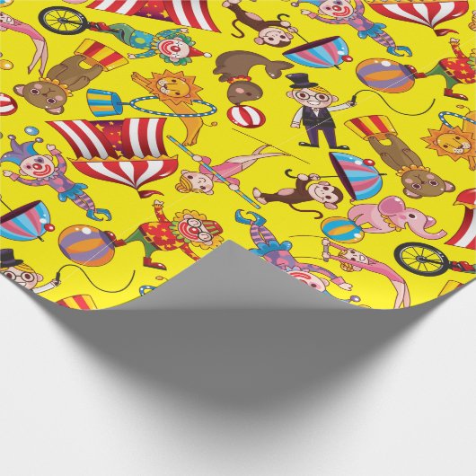 Circus Big Top Wrapping Papier Geschenkpapier (Ecke)