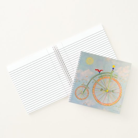 Circus Bike 8.5" x 8.5" SpiralNotebook Notizblock (Innenseite)