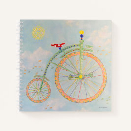 Circus Bike 8.5" x 8.5" SpiralNotebook Notizblock