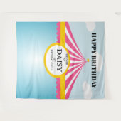 CIRCUS BIRTHDAY BACKDROP WANDTEPPICH (Vorderseite (Horizontal))