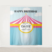 CIRCUS BIRTHDAY BACKDROP WANDTEPPICH (Vorderseite)