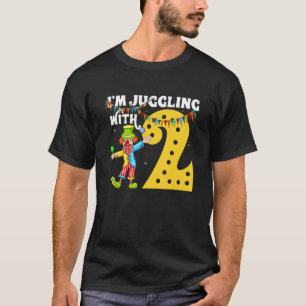 Circus Birthday Clown Juggling für einen 2. Geburt T-Shirt