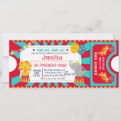 Circus Birthday Einladung (Vorderseite)