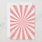 Circus Birthday Einladung Girl Karneval Einladung (Rückseite)