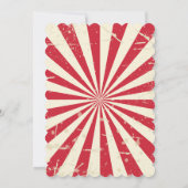 Circus Birthday Einladung Karneval Einladung (Rückseite)