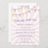 Circus Birthday Party Einladung (Vorne/Hinten)