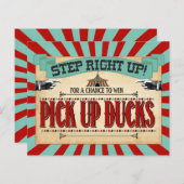 Circus Birthday Party Game Sign Pick Up Enten (Vorne/Hinten)