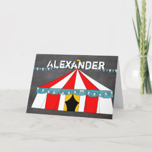 Circus Birthday Party Karte