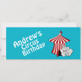 Circus Birthday Pass Einladung (Rückseite)