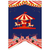 Circus Birthday Wimpelkette (Erste Fahne)