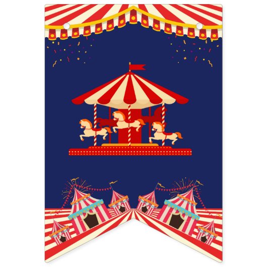 Circus Birthday Wimpelkette (Erste Fahne)