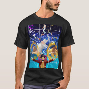 Circus Blue Hintergrund T-Shirt