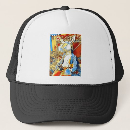 Circus Bunny Truckerkappe (Vorderseite)