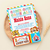 Circus Carnival Baby Dusche Party Einladung