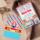 Circus Carnival Baby Dusche Party Einladung