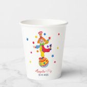  Circus Carnival baby shower Pappbecher (Rückseite)