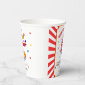  Circus Carnival baby shower Pappbecher (Rechts)