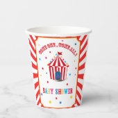  Circus Carnival baby shower Pappbecher (Vorderseite)
