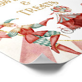 Circus Carnival Baby Shower Sweets and Treats Sign Poster (Ecke)